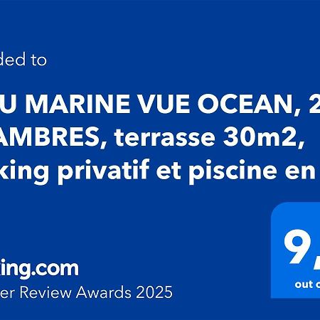 Bleu Marine Vue Ocean, 2 Chambres, Terrasse 30M2, Parking Privatif Et Piscine En Ete Lacanau Zewnętrze zdjęcie